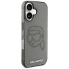 Etui Karl Lagerfeld IML Rhinestones Karl Head do iPhone 16 czarny